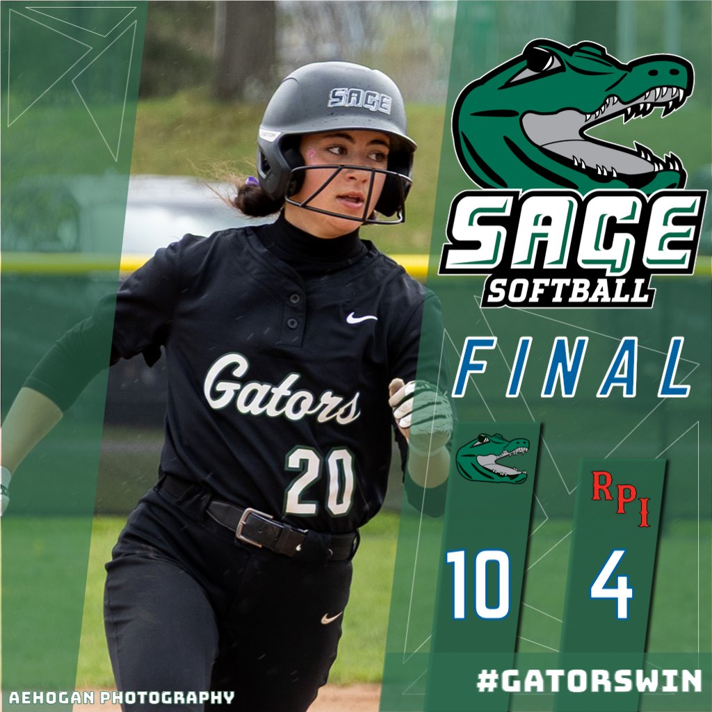 #RussellSageCollege Softball built a 6-0 lead to pick up a non-conference #GatorsWin at RPI on Thursday afternoon.

Read More: sagegators.com/x/2xnfo

#SageNation
#SageGators
🐊🥎