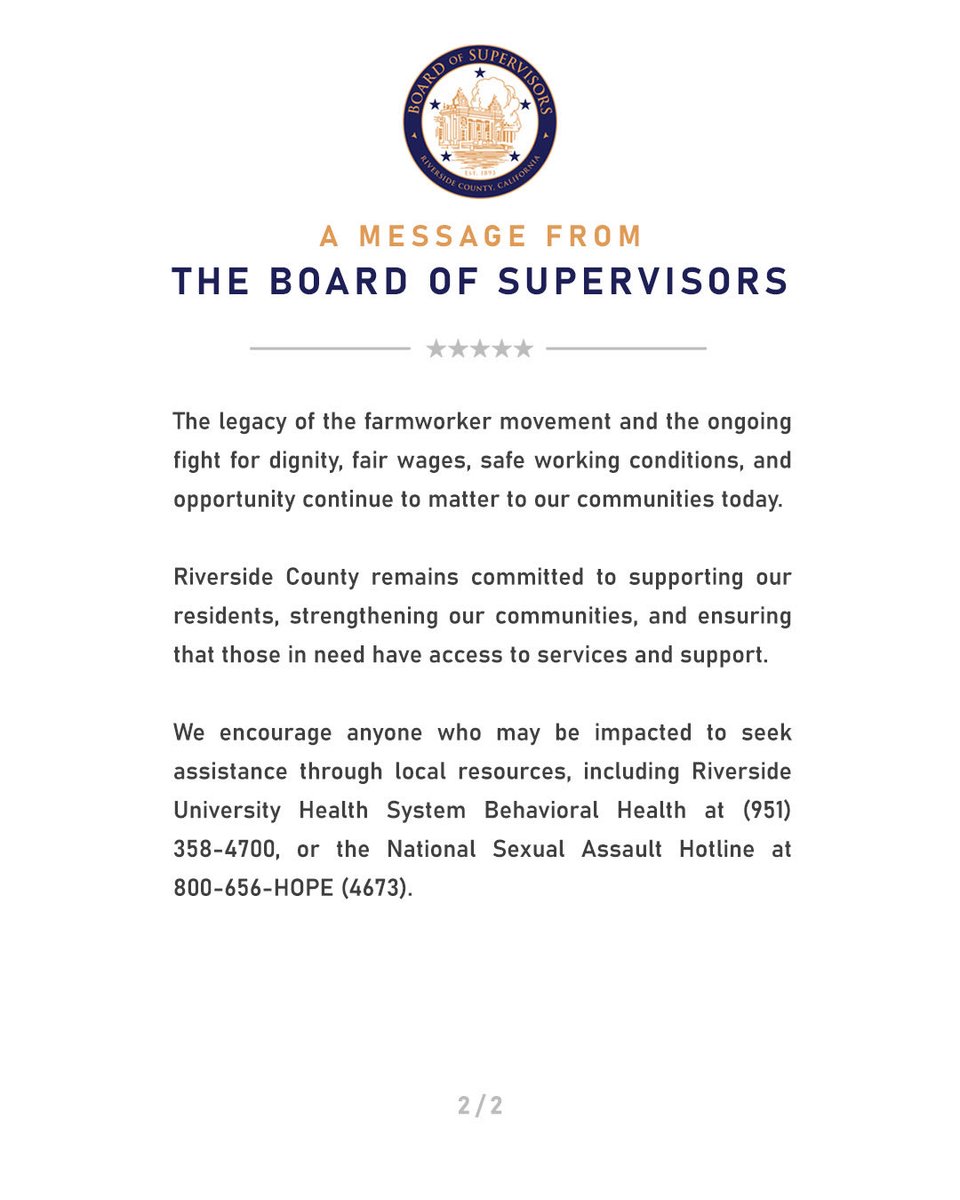 County of Riverside tweet media