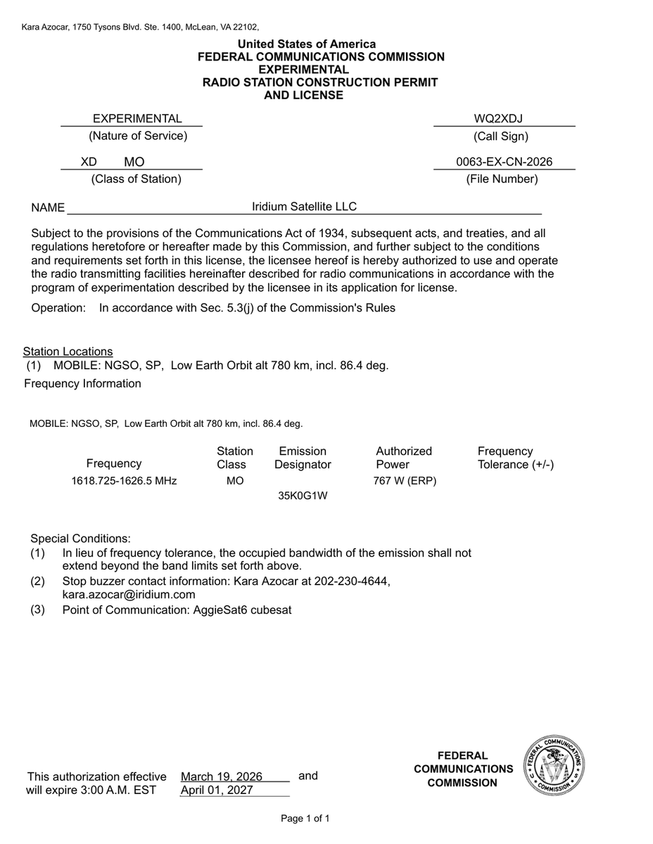 FCC Filing Alerts tweet media