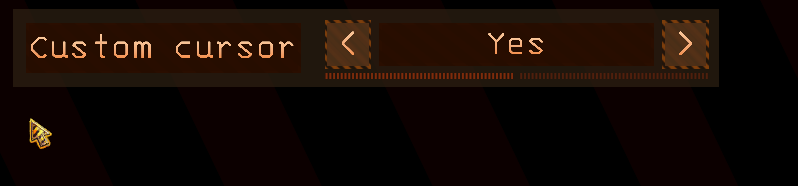 DreamingSaints's tweet photo. Custom cursor.
And setting to toggle it
#COLLAPSEMACHINE #indiedev #gamedev #cursor https://t.co/p3EAo0UKA0