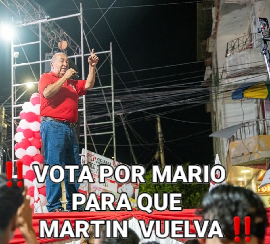 🇵🇪🇵🇪PERU PRIMERO🇵🇪🇵🇪
<a href="/MartinVizcarraC/">Martín Vizcarra</a> 
<a href="/MarioVizcarraC/">Mario Vizcarra</a> 
<a href="/SalasZ_AA/">Alejandro A. Salas Z.</a> 
Este 12 de Abril  tu decides .
          👇👇👇👇👇👇
Vota Por Mario Para Que Martin Vuelva