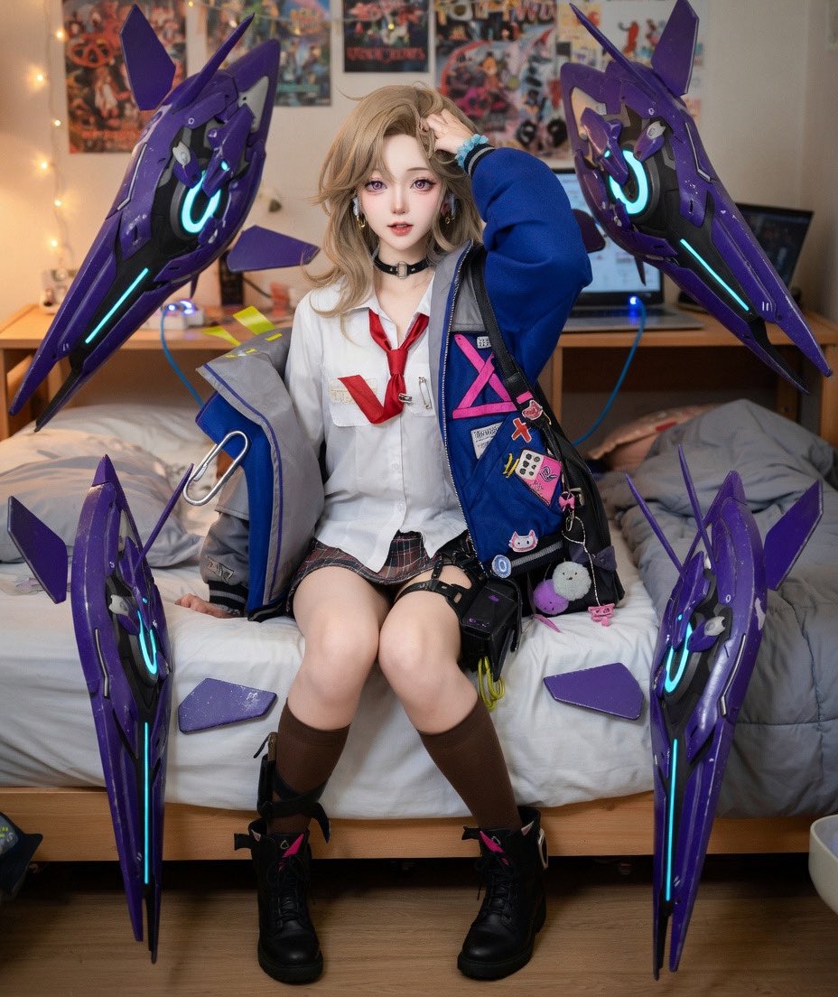CheatsWithAI's tweet photo. Ein, student NIKKE, loves fashion, wants to show you her dorm #SFW #NIKKE #GoddessOfVictory #AI #AIBeauty #AIGirl #NIKKEFanArt https://t.co/kJjCg6PZv8