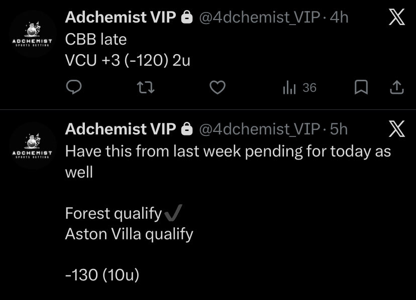 Adchemist (Sport Bets and Picks) tweet media