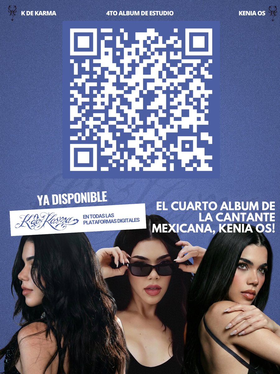 KeniaOsChilee's tweet photo. “K de Karma” el cuarto álbum de Kenia Os ya está disponible en todas las plataformas digitales!! 🦂❤️💛💙 https://t.co/6wKp2gGGSU