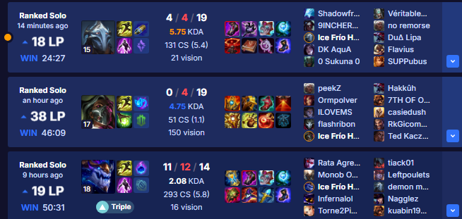 Sorincillo's tweet photo. Riot: Te damos doble LP cuando juegas autofill.
También Riot: Pero te bajamos el MMR
👍 https://t.co/UzTn15DPjs