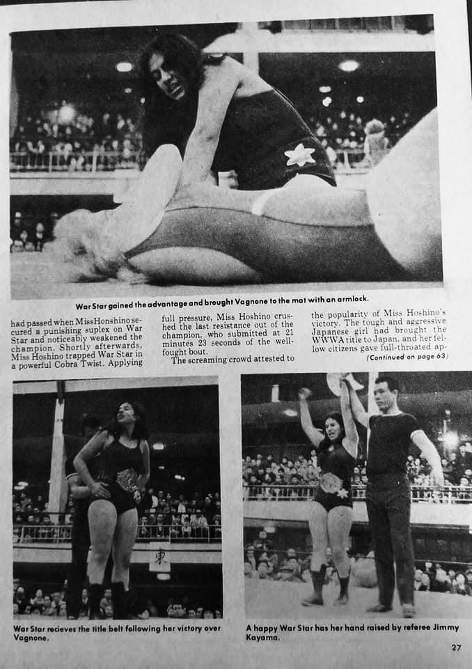 Marcos_editor_0's tweet photo. Nikki McCrudden
Wrestling Monthly Magazine May 1973
Marie Vagnone vs Princess Wat Star The WWWA
Title changes hands twice #Princesswarstarrwrestling #Warstarr https://t.co/qSrevbLe5r