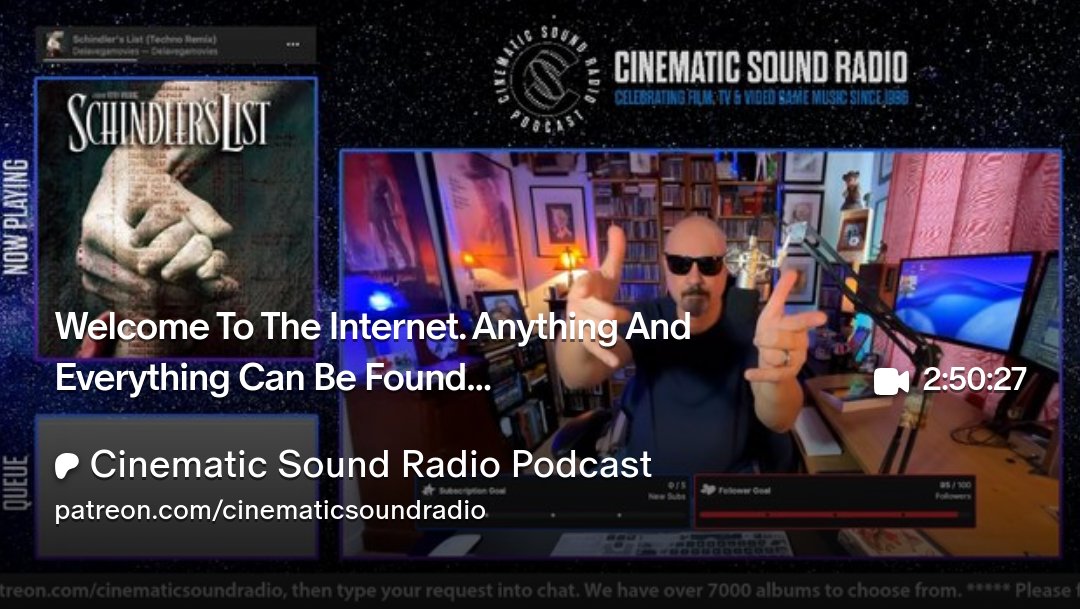 Cinematic Sound Radio Podcast tweet media