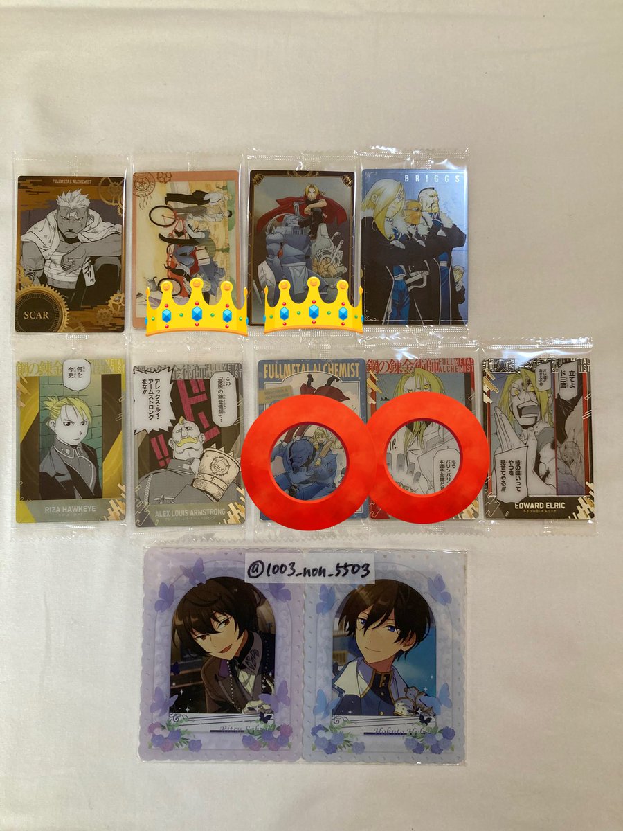 NN_nico_'s tweet photo. @1003_non_5503 こんにちは、初めまして。検索からお声掛け失礼します。
当方ﾛｲ、ｱﾙを所持しております。（出先のため纏めての画像で失礼します。後ほど改めて撮影いたします）
画像お借りしまして、⭕️と2⇄2の交換は可能でしょうか？（以下に続きます） https://t.co/qMuLnEfEwf