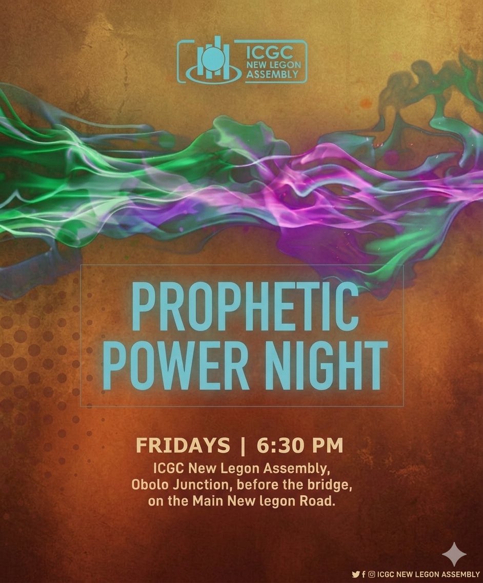 kwasikyere's tweet photo. 🔥 Prophetic Power Night – Friday!! 🔥
🕡 Time: 6:30 PM | 📍 Location: ICGC New Legon Auditorium 

Get ready for an intense night of prayer and spiritual warfare! Don’t miss this powerful encounter—come and experience God like never before! 🙏✨ https://t.co/zVj7Ix1faR
