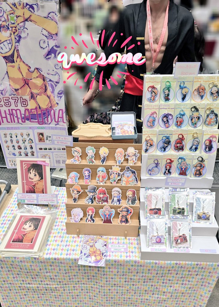 設営完了しております～！
今日はワノ国よねゾロ&amp;ロトサンジでお待ちしております🕺