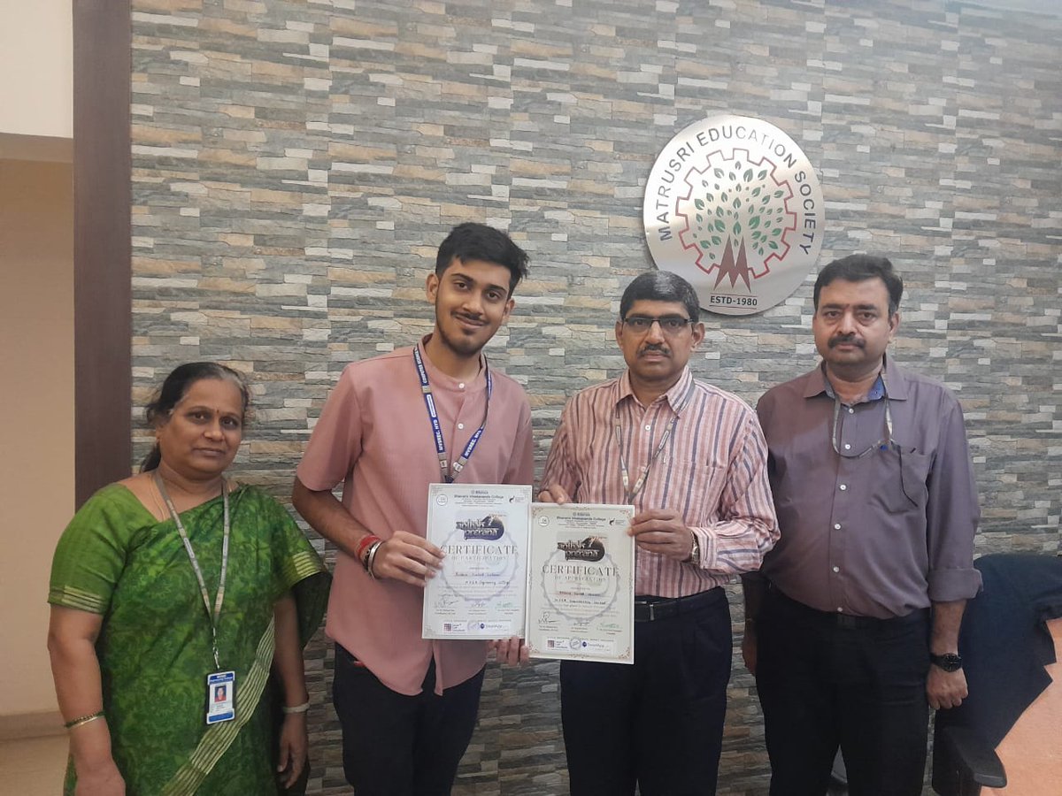 MVSRConnect's tweet photo. Krishna K Lalwani (1st Year CSE) developed Forivo, an AI-based platform helping students &amp; job seekers perform confidently under pressure.🏆 Secured 2nd Prize in Entrepreneurship at Anthah Prerana 7.0 International Business Plan Competition! 👏#Innovation #Entrepreneurship #AI https://t.co/XJ1Zl6V3MO
