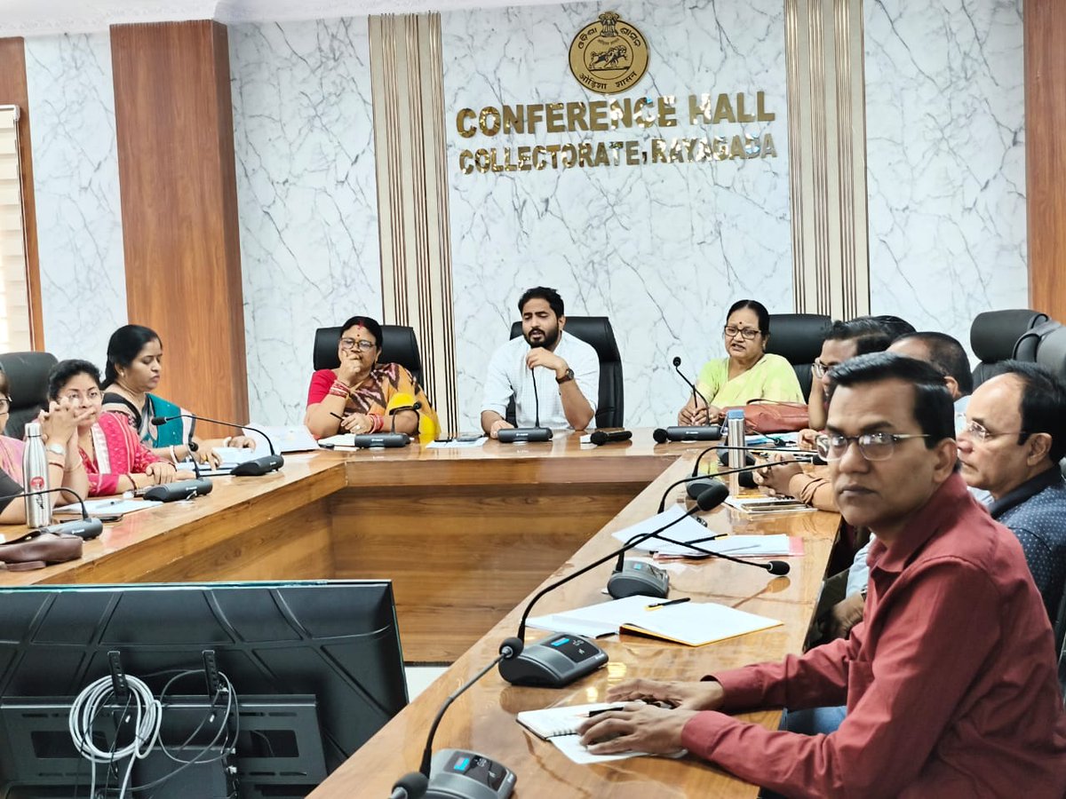 cdmorayagada's tweet photo. Joint Review Meeting of Health and ICDS under the Chairmanship of Collector &amp;DM,Rayagada Dt.19.03.2026.
@CMO_Odisha ,@DM_Rayagada ,@IPR_Odisha ,@SecyChief ,@HFWOdisha ,@nhmodisha https://t.co/5FfVHZR9sZ
