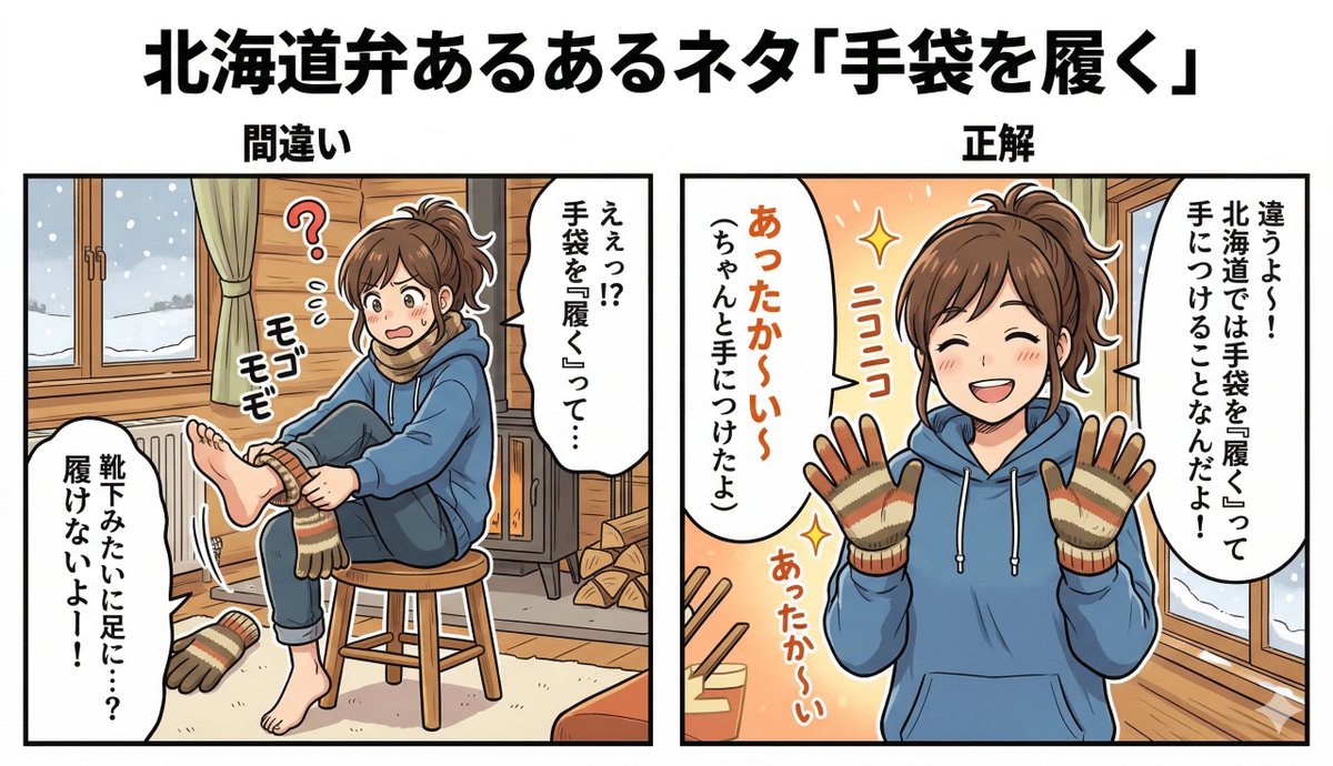 #北海道あるある #AI漫画