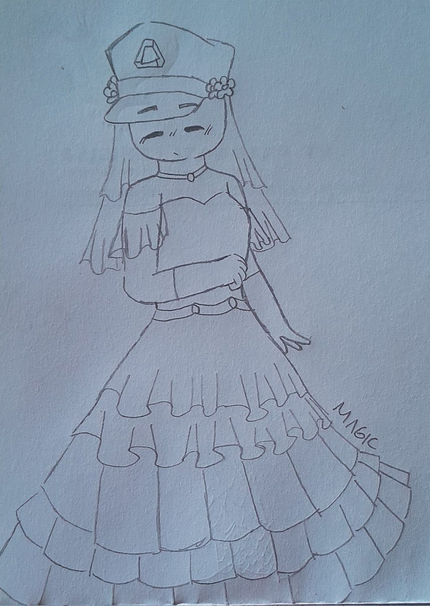 keiko_seraph25's tweet photo. My attempt to draw Bride Commander again...Because it's been a while since I haven't draw him...
#TowerDefenseSimulator
#TDS
#CommanderTDS
#TDSCommander
#TDSfanart https://t.co/PCv7YBKfNN