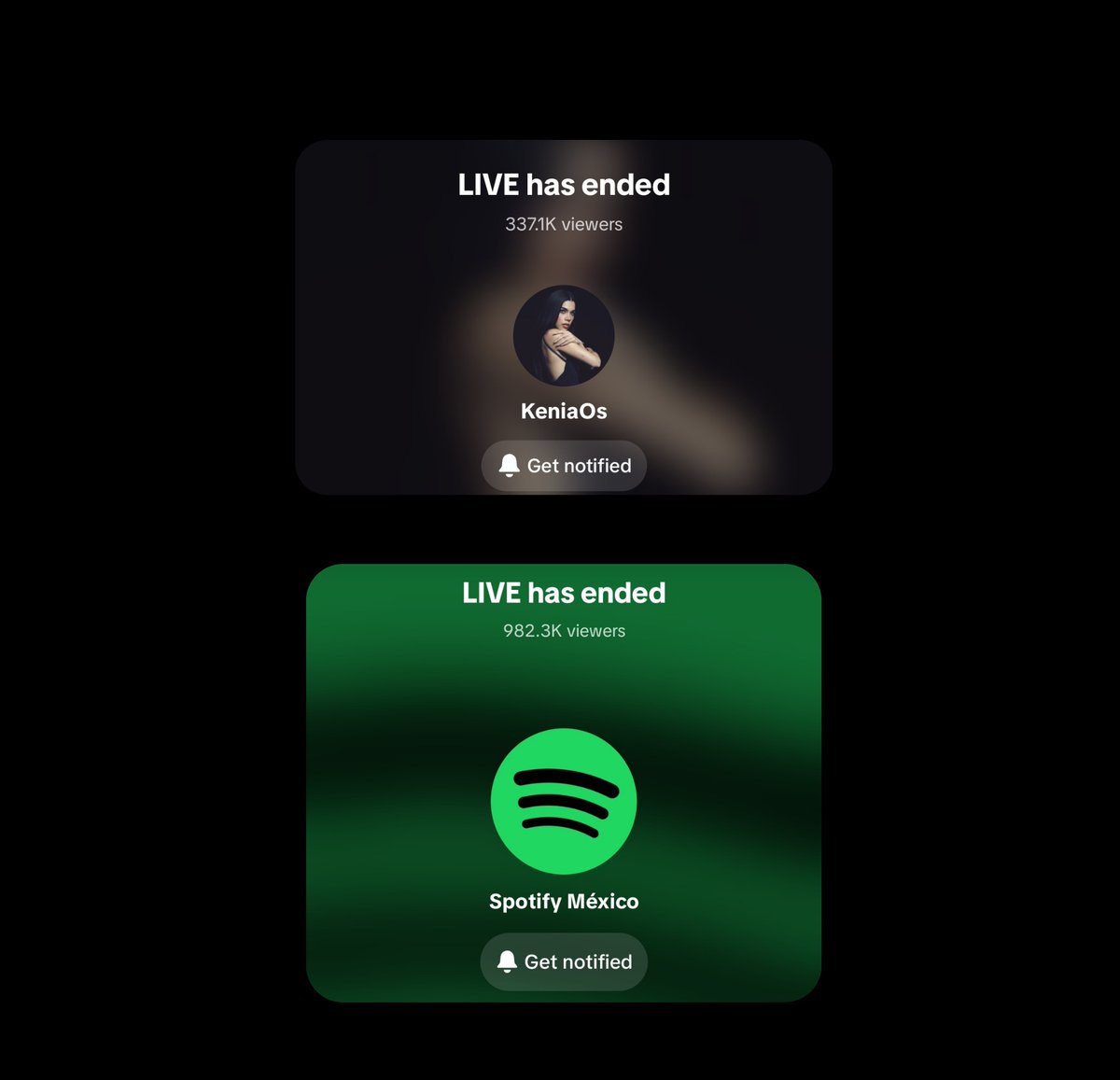 KeniaOsInfo_'s tweet photo. El evento en vivo de la Listening Party de 'K de Karma' alcanzó más de un millón de visualizaciones en TikTok. https://t.co/l022J2jwYp