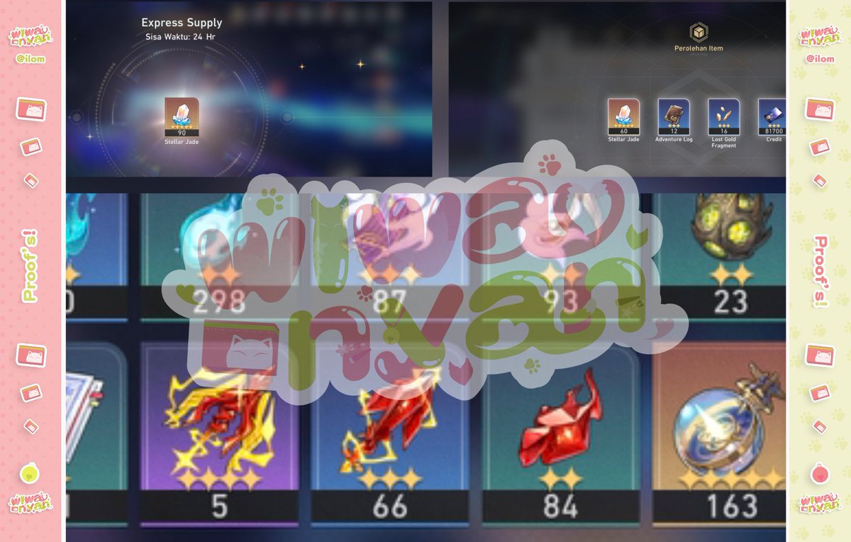 wiwa! 🩷 Genshin WuWa HSR ZZZ joki pilot tweet media