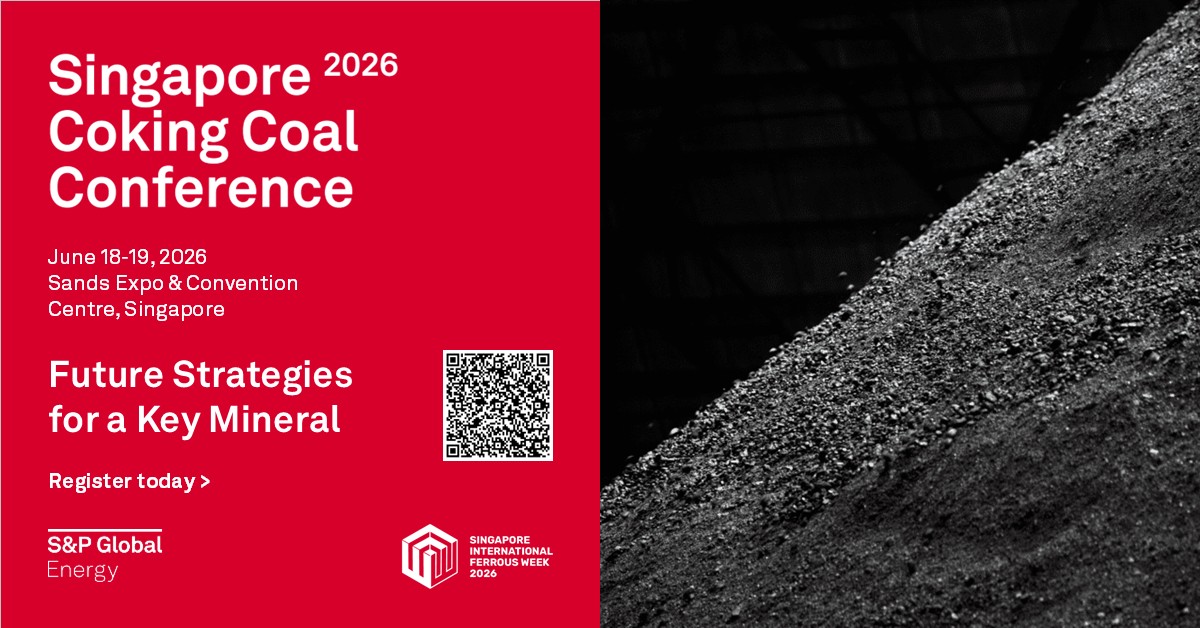 SPGEnergyMetal's tweet image. Coking coal markets are shifting fast. Join industry leaders at the Singapore Coking Coal Conference 2026 on June 18–19 for insights on supply, pricing, steel demand, logistics and the tech shaping future met coal. #coal #steel