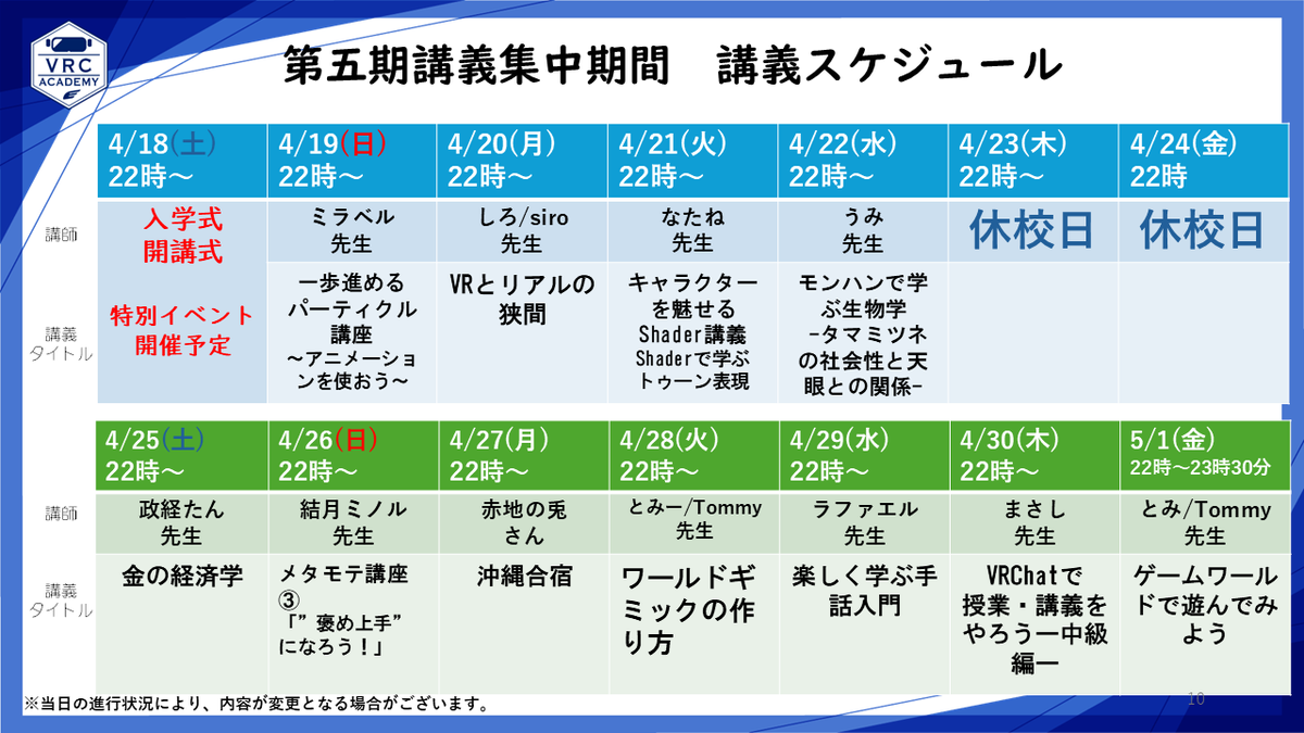 VRCAcademy tweet media