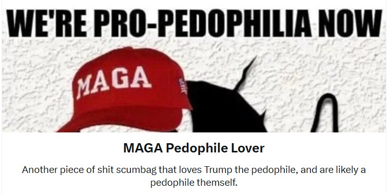 Bud Says Trump is a Rapist and Pedophile tweet media