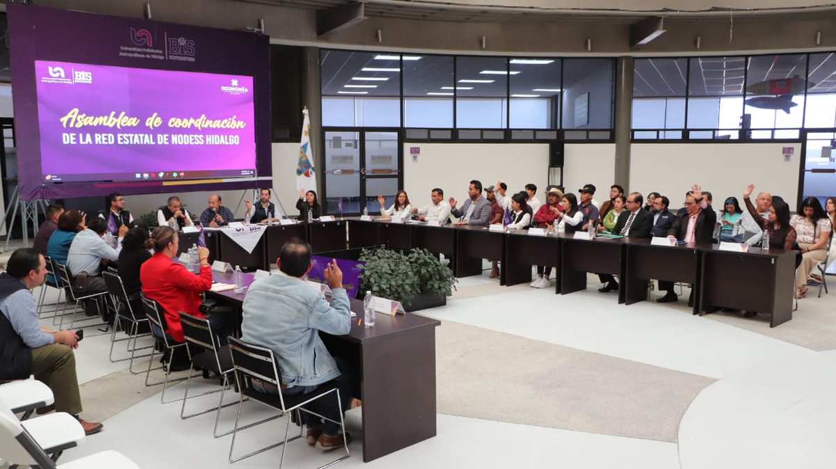 Sedeco_Hgo's tweet photo. Se llevó a cabo la asamblea de coordinación de la Red Estatal de NODESS con el fin de fortalecer el ecosistema de economía social en el estado. Bajo este modelo de alianza territorial entre la academia, los gobiernos y los organismos sociales, impulsamos el emprendimiento local y https://t.co/KXtlkW4kob