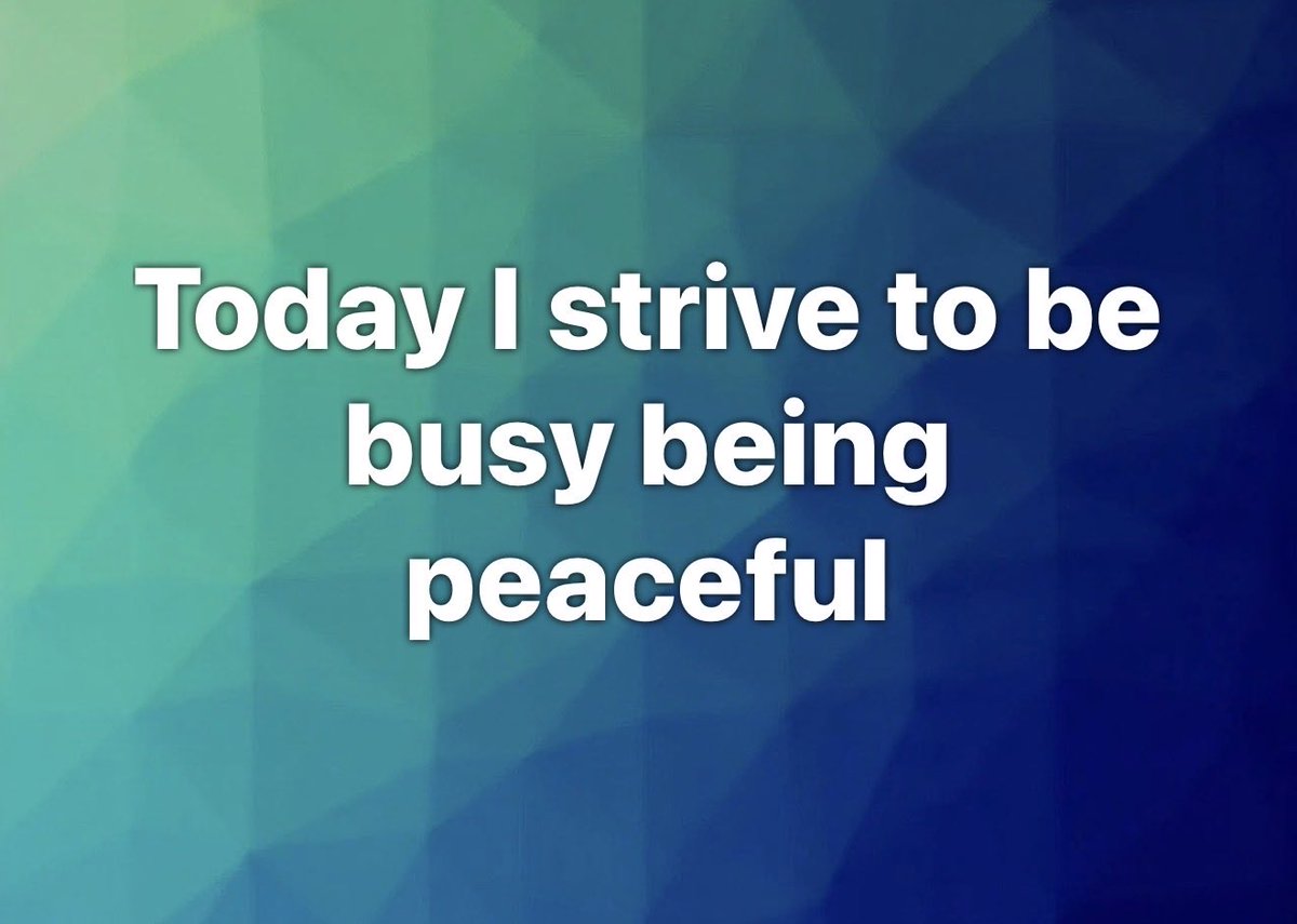 JohnCDavisMusic's tweet image. Today I strive to be busy being peaceful. 🙏🏻 #JoyTrain #hope #healing #peaceful #mindful #spiritual #ThursdayThought