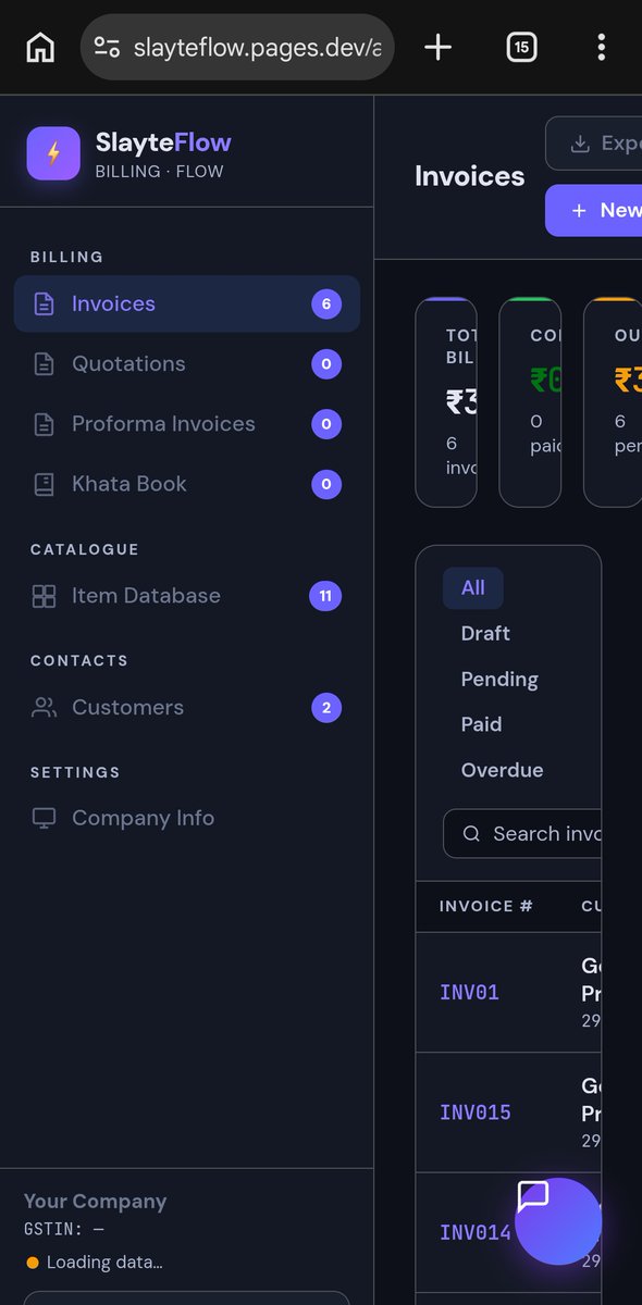 iakhilkhan's tweet photo. Was using Zoho for billing for my friends business and trial expired. Very small business and zoho asked for payment to continue to use. Just created own billing software. Vibe coding is a go. 
@Zoho @ZohoCRM @svembu https://t.co/zH647oI8qt