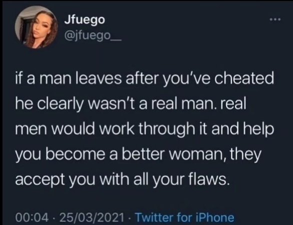 Why women get Ls tweet media