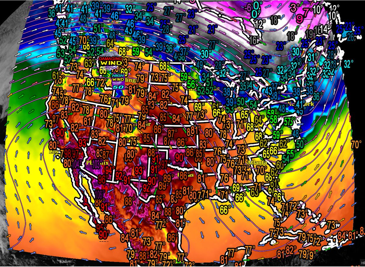 <a href="/atumnsonw/">X-Bronco Sista Tiff</a> <a href="/imanuglymess/">Stephanie</a> <a href="/BrettDNoble/">Brett Noble</a> In one word: HOT! 😂March Insanity Cont. 
Denver, Colo. Broke *ALL-TIME* Record High For The Month Of March @ 85F Today. Near 90 Friday and 90F+ Saturday! 90F is possible Again Next Wednesday. MTN Snow pack is depleting fast...what's left of it. Sad wx situation.#COwx #UTwx #OKwx