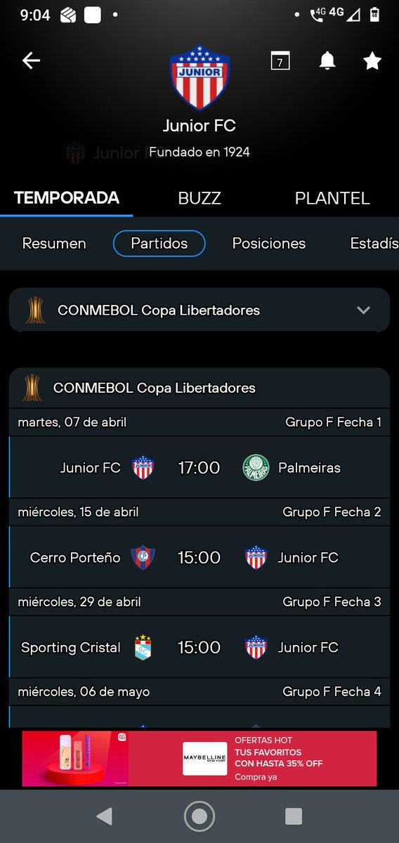 17 días faltan <a href="/JuniorClubSA/">Junior FC</a> <a href="/SOLO_JUNIOR/">SoloJunior</a> <a href="/juniorlpr1924/">LaPágina Rojiblanca</a> para el debut. 
Solo 17 días y este equipo juega a una verga. 
Se viene un oso tan grande como el metropolitano. 
Gracias Alfredo pero es hora de dar un paso al costado.