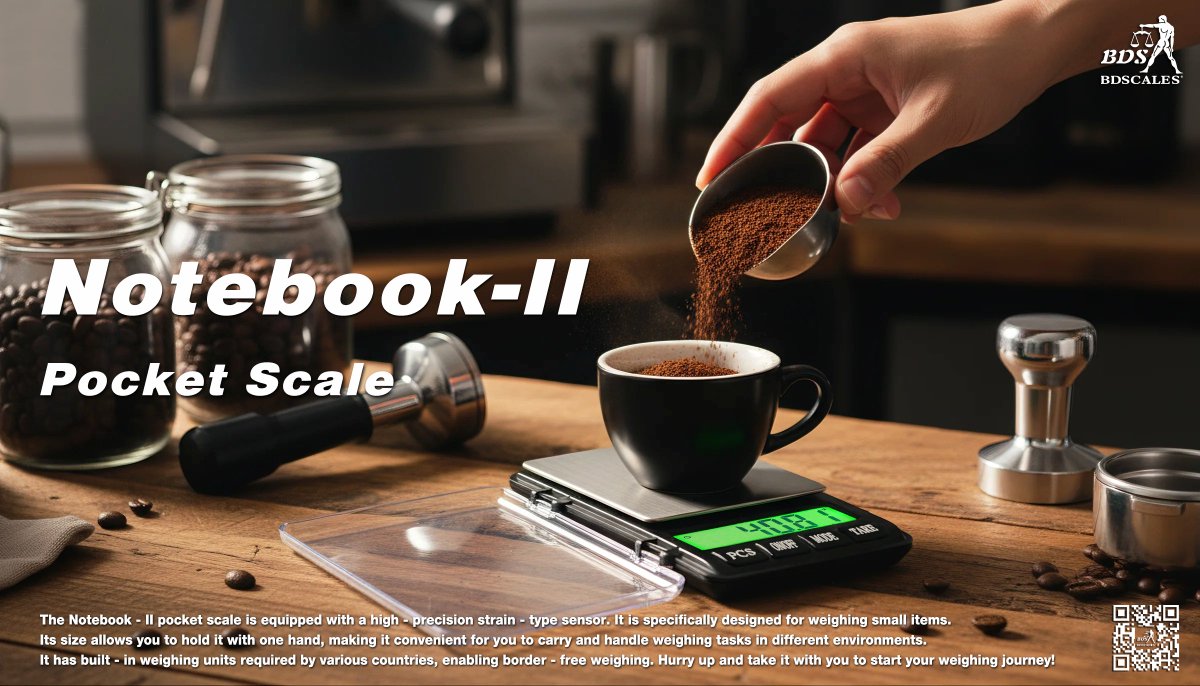 Precision meets portability: Notebook-II Pocket Scale for weighing coffee, spices, and small treasures
bdscales.com