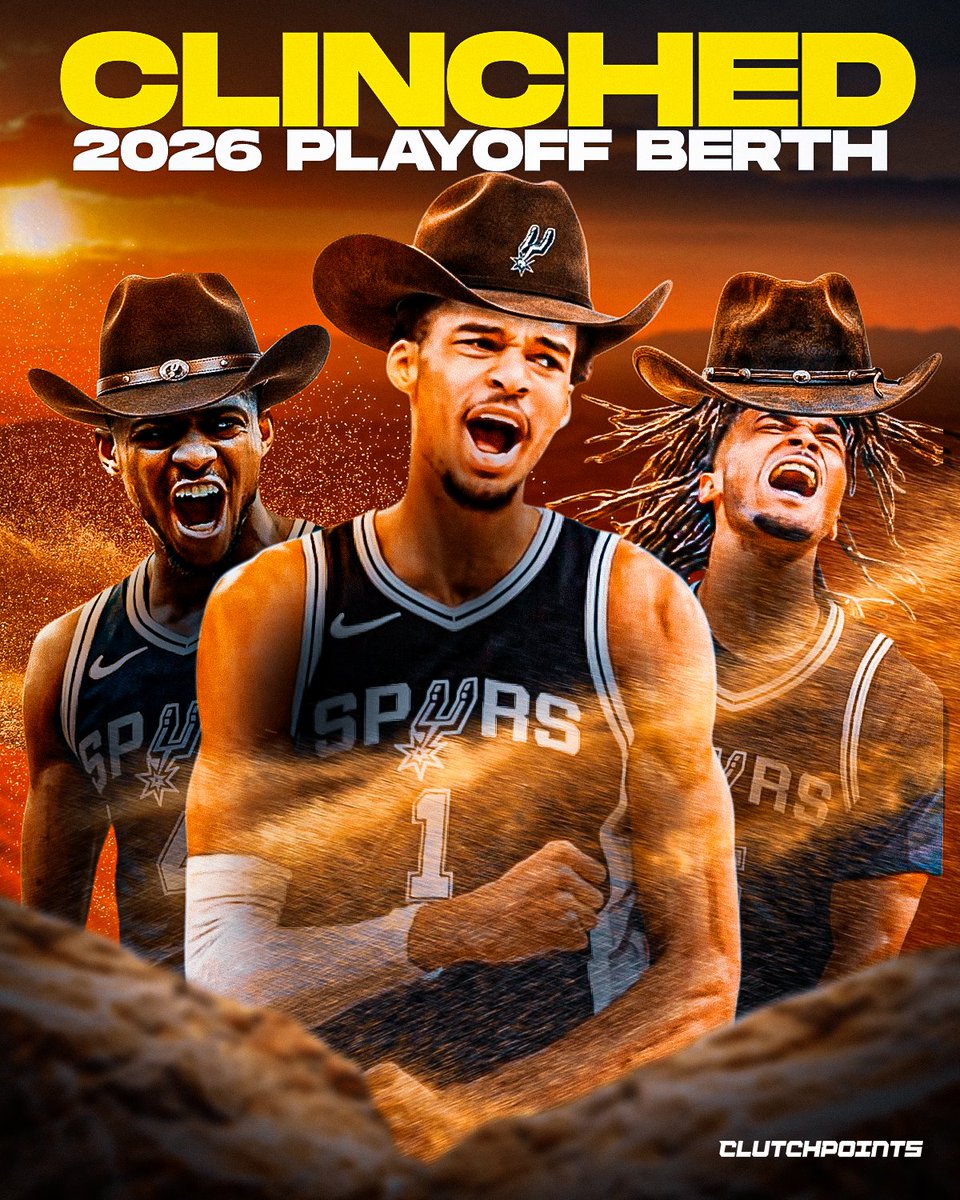 THE SPURS HAVE CLINCHED A SPOT IN THE 2026 NBA PLAYOFFS 🔥