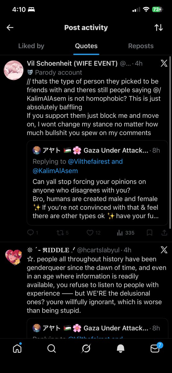 So yall cant stop bothering my friend - even though he didn’t harm anyone- just because he has an opinion is opposite of yours? And now yall talking nonsense about anything to just convince your ill feelings? Pathetic