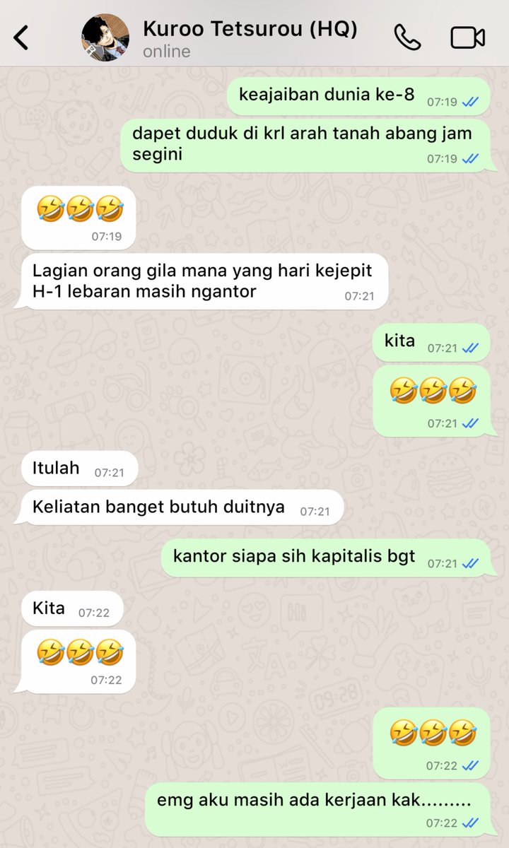 YUMEFANFARRE's tweet photo. keluh kesah Kuroo Tetsurou (30) Marketing Manager at HQ Corp dan dontol alias anak intern-nya yang masih harus KERJA https://t.co/YAXmqCFkZS