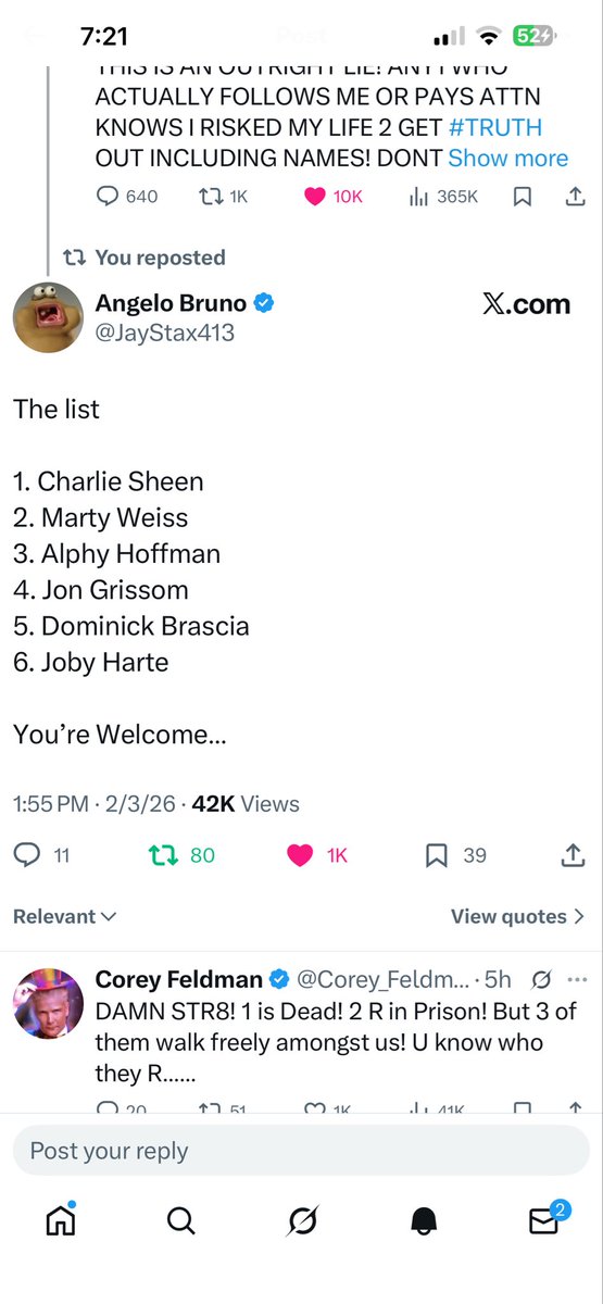 Corey Feldman tweet media