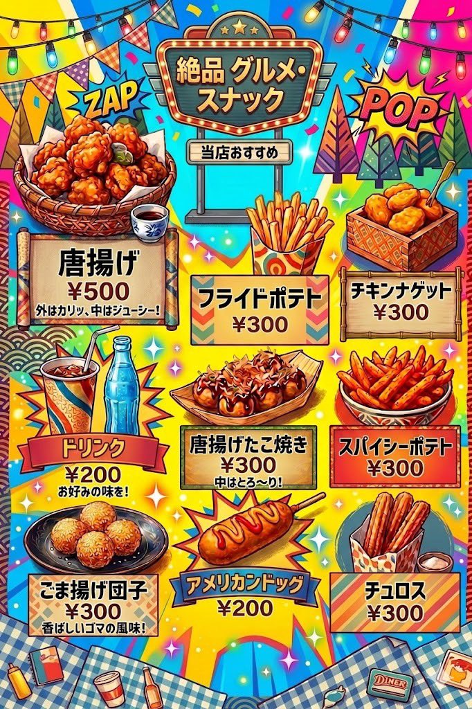 maoulabyrinth's tweet image. ・飲食物について
今回も ＃DOGTAG さんの好意により、揚げ物系の販売をして頂けます。

それ以外の飲食物については各自購入をお勧めします（特に飲料水）
twipla.jp/events/709451
#魔王の迷宮
#コンバットLARP
#LARP
#ちゃんばら