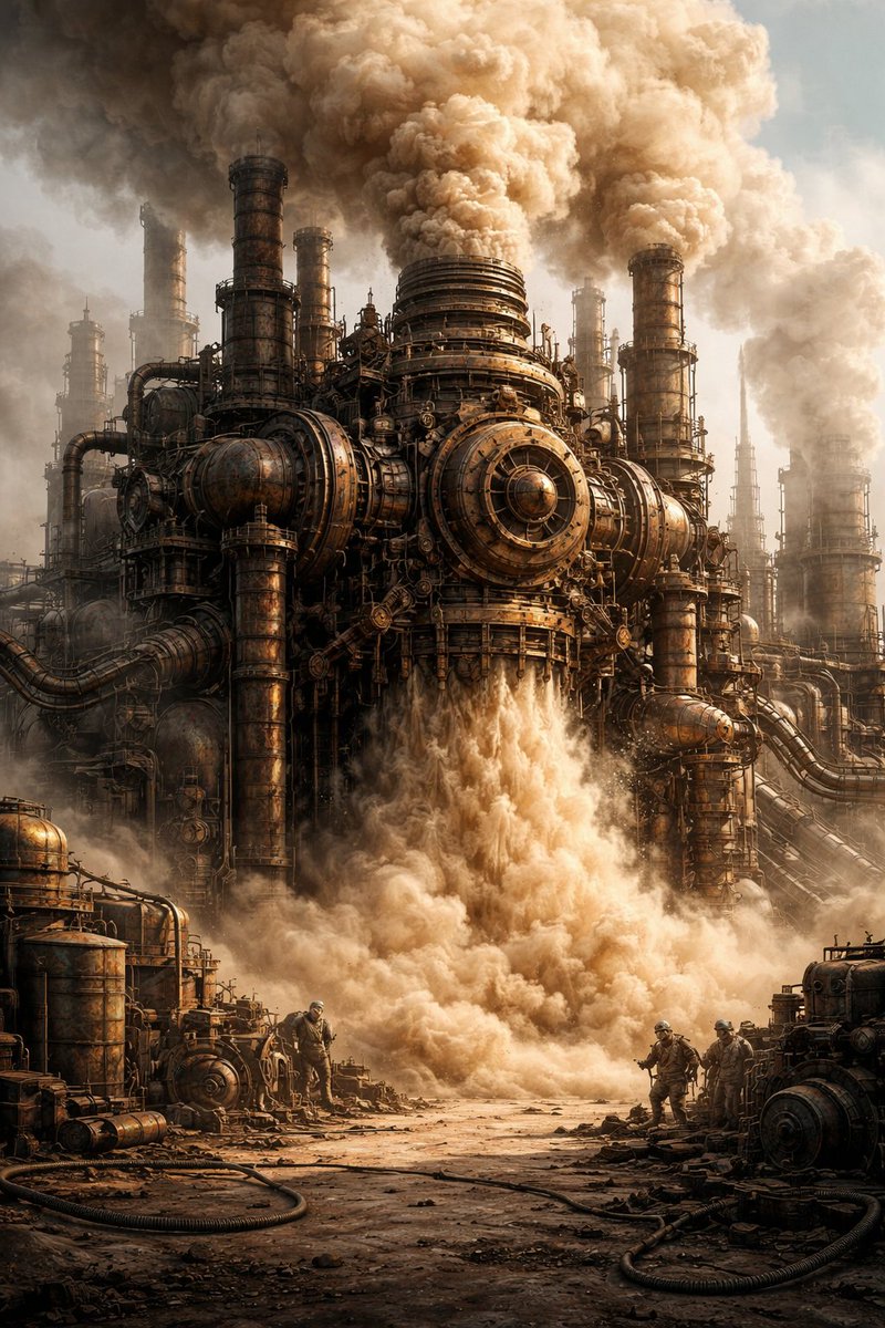 NimsHealth's tweet photo. @enginedust This is my vision of the Dust Engine β built from chaos, powered by innovation βοΈπ₯ #DustEngine https://t.co/fw3tUtFZKF