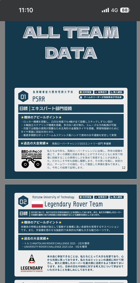 鳥取ローバーチャレンジ tweet media