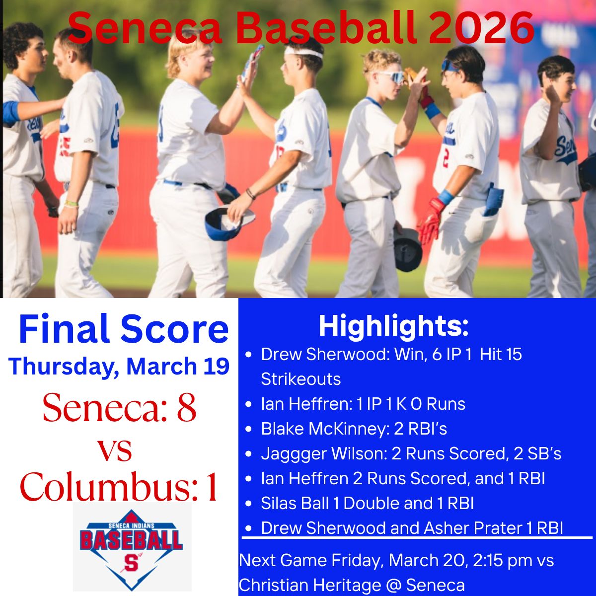 Seneca Baseball tweet media