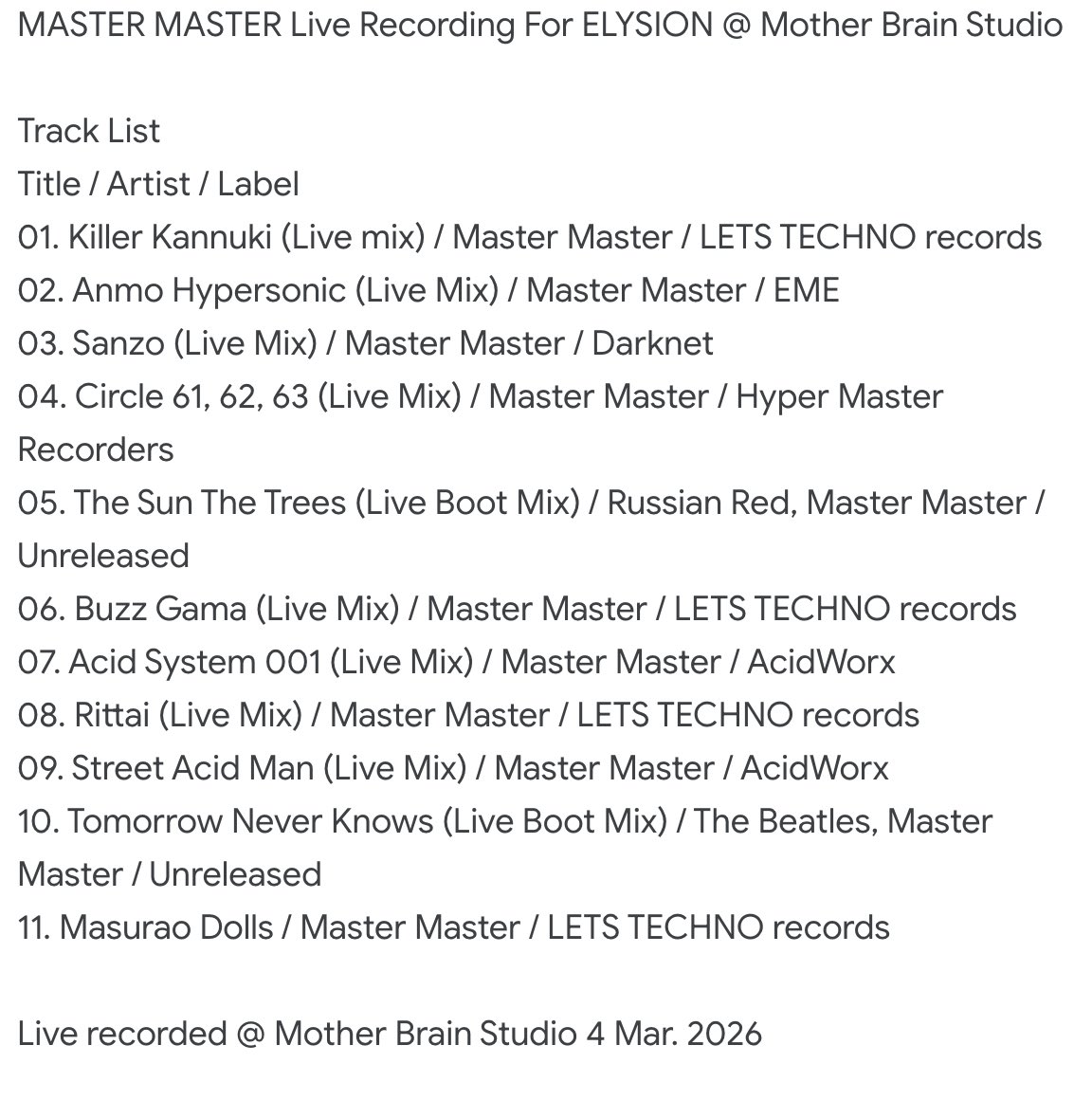 MASTER MASTER tweet media