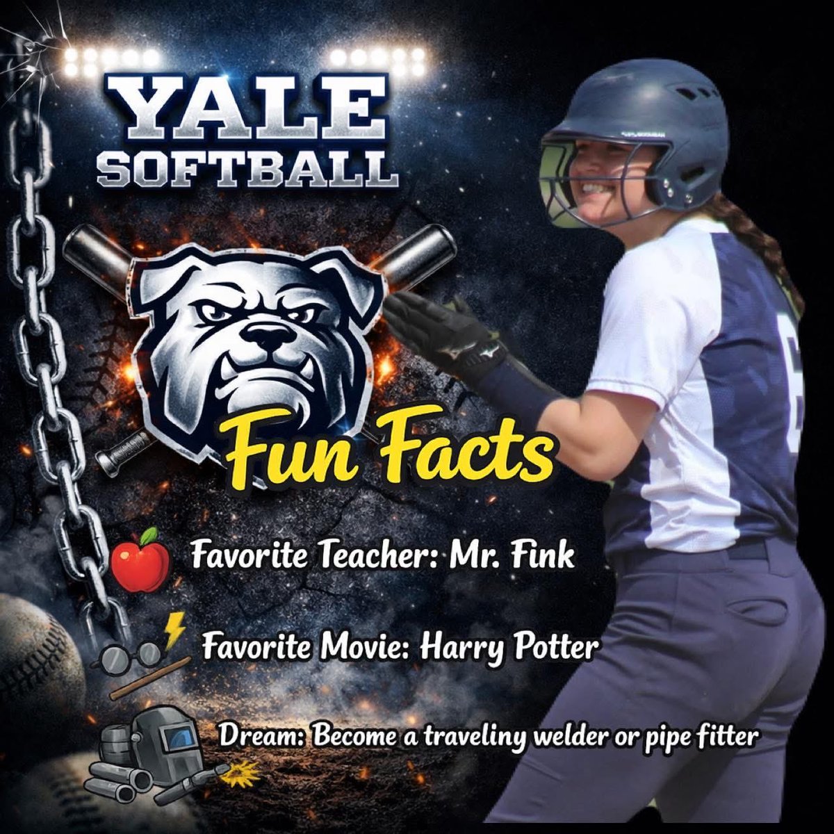 YPSDSoftball's tweet photo. Trouble #6 Hunter 🥊🥎 https://t.co/9CjNqC2JpX