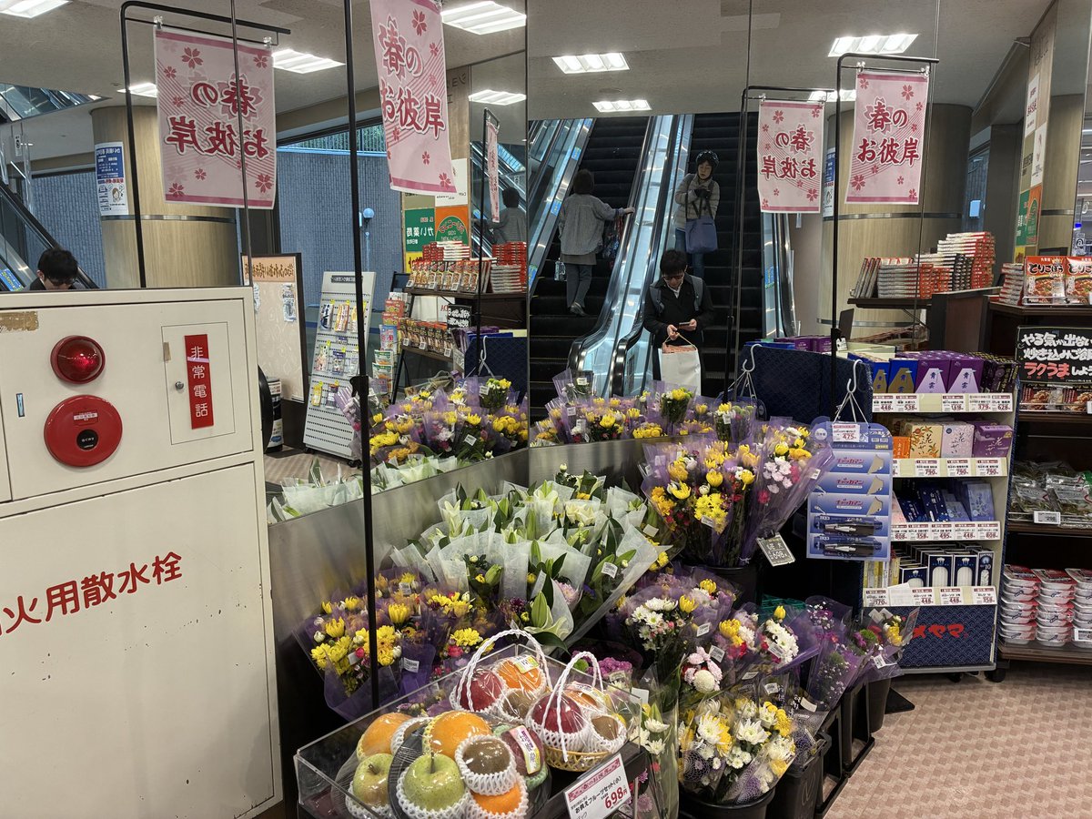 323summit's tweet photo. 本日お花1割引き！
春のお彼岸のお花を買うなら今日がオススメです😄
沢山のお花さんたちをご用意致しました！沢山あるのでお好みのお花をお選びいただけますよ😁
#サミット　#練馬春日町 https://t.co/GA6S4Zz54t