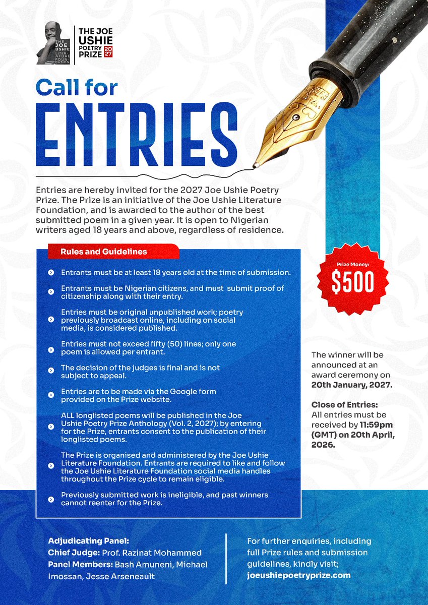 The Joe Ushie Literature Foundation tweet media