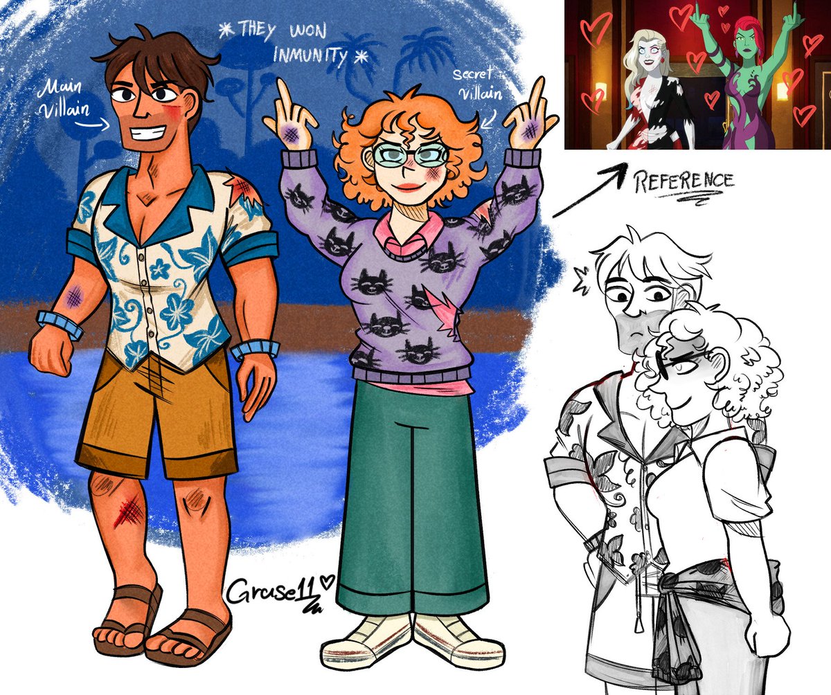 grase111's tweet photo. Please ONC give me a chaotic villain duo with these two 🥺❤️ (They're not going to give me a shit as usual 🫠)
🌺😈🏝️ x 😺🧶🪡
#disventurecamp #dctwt #fanart #commissionsopen #fansvsfavorites #oliwiamorawska #samthitivoranan
#sawi #olisam #disventurecam5 https://t.co/cIjQAwwRYL