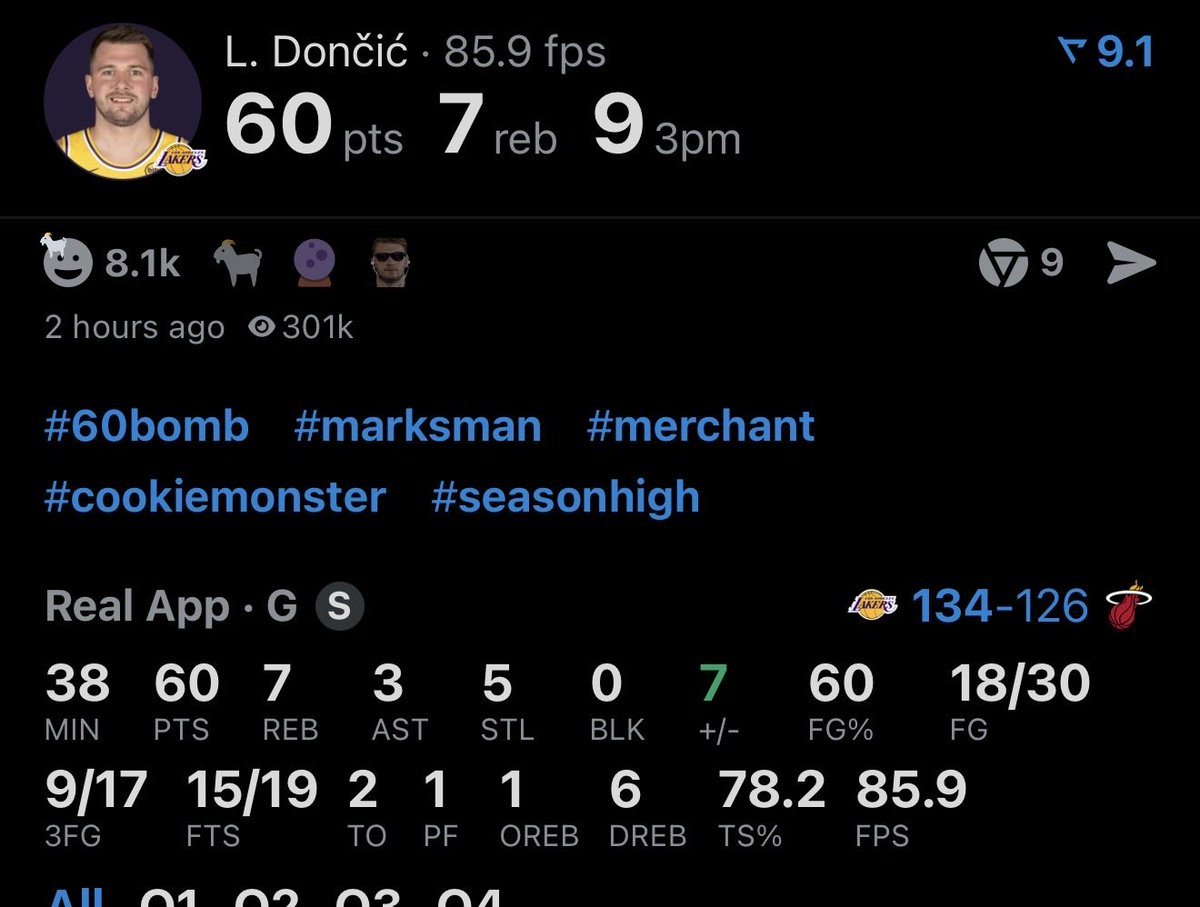 No sleep Luka bruh!! #MVP