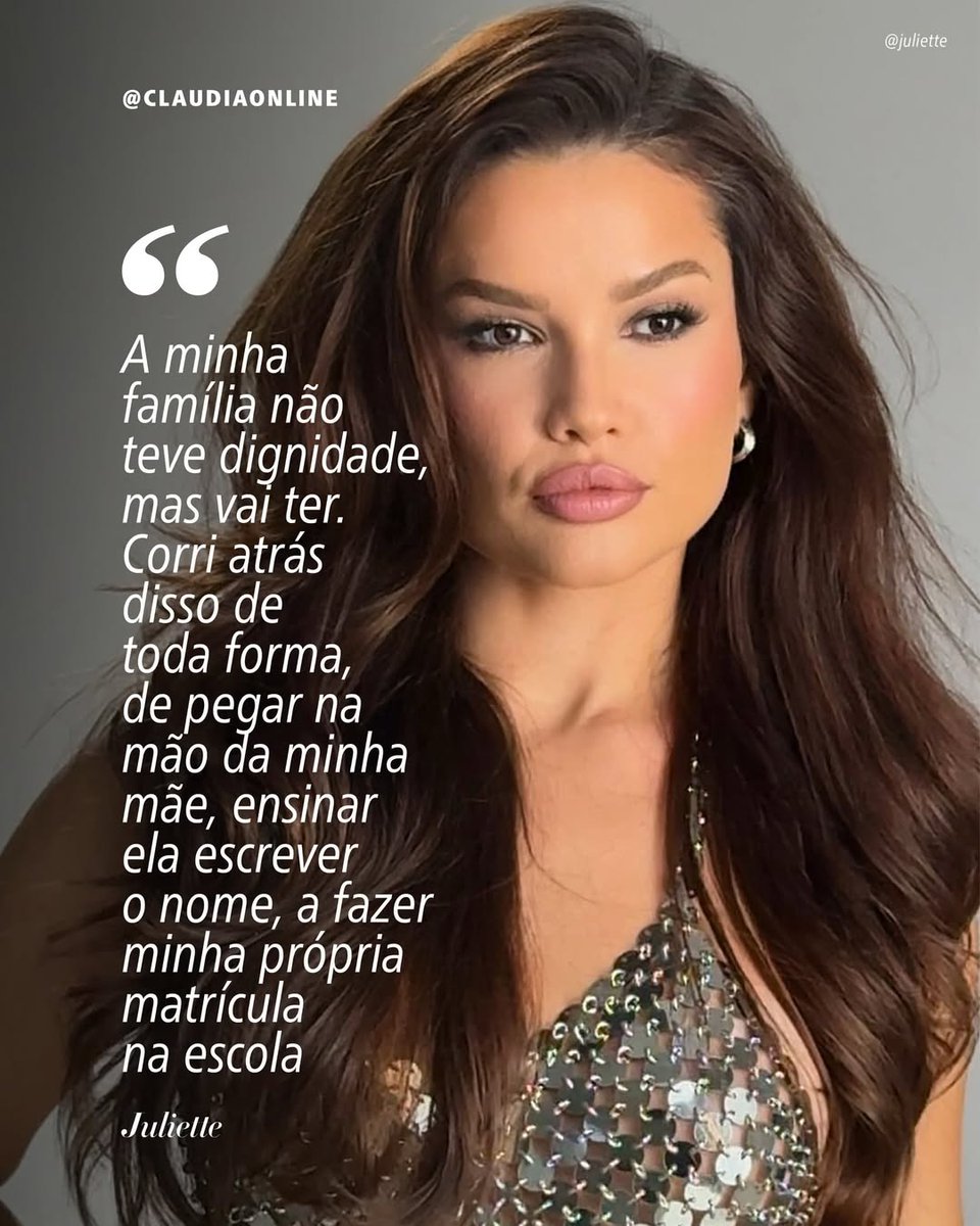 Juliette é uma das participantes da Casa Clã, evento da Revista CLAUDIA e estará no talk "Da influência ao patrimônio", que acontece neste sábado (21) em São Paulo. 
Horário da sua participação 16h30 às 17h30

instagram.com/p/DWFHM-LDvVo/…