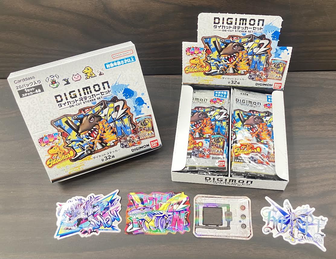 3月20日(金)発売📢 💻DIGIMON ダイカットステッカーセット💻 デジモン