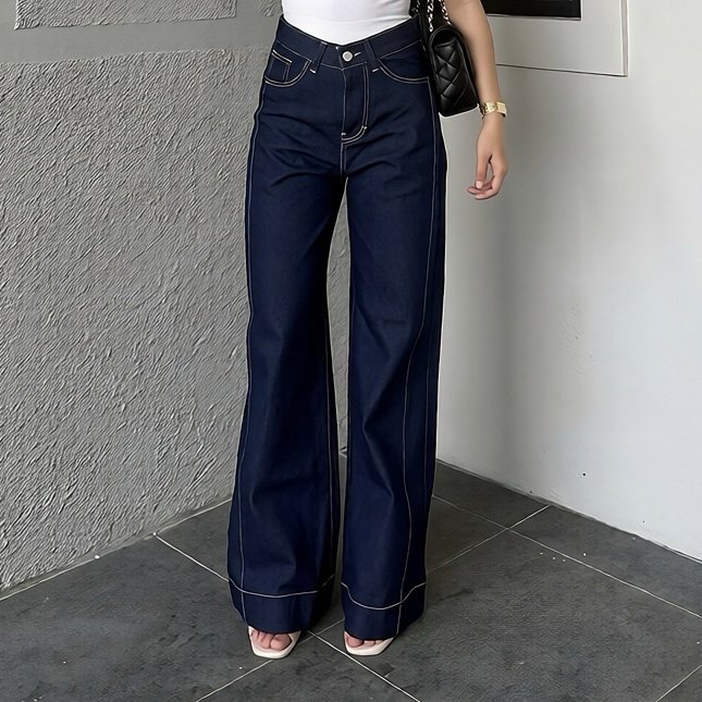 assyakur01's tweet photo. Cek YOYO- New Biru Kekinian Highwaist Kulot Loose Celana Wide Leg Jeans Wanita Korea Style dengan harga Rp55.000. Dapatkan di Shopee sekarang! https://t.co/mW16JW9QKz https://t.co/wH32dupriV