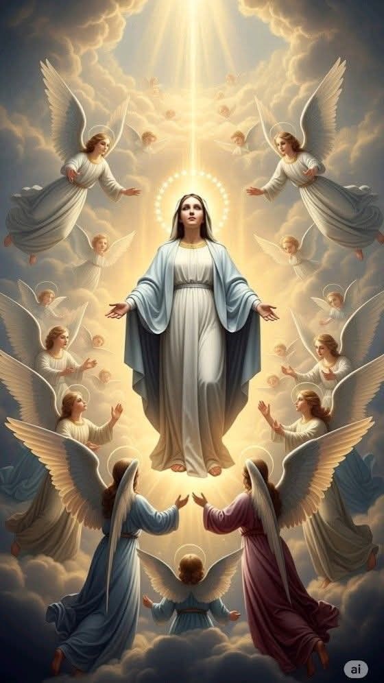 AVE MARIA, CHEIA DE GRAÇA,
o Senhor é convosco,
bendita sois vós entre as mulheres
e bendito é o fruto do vosso ventre, Jesus.
Santa Maria, Mãe de Deus,
rogai por nós pecadores,
agora e na hora da nossa morte.

AMÉM!