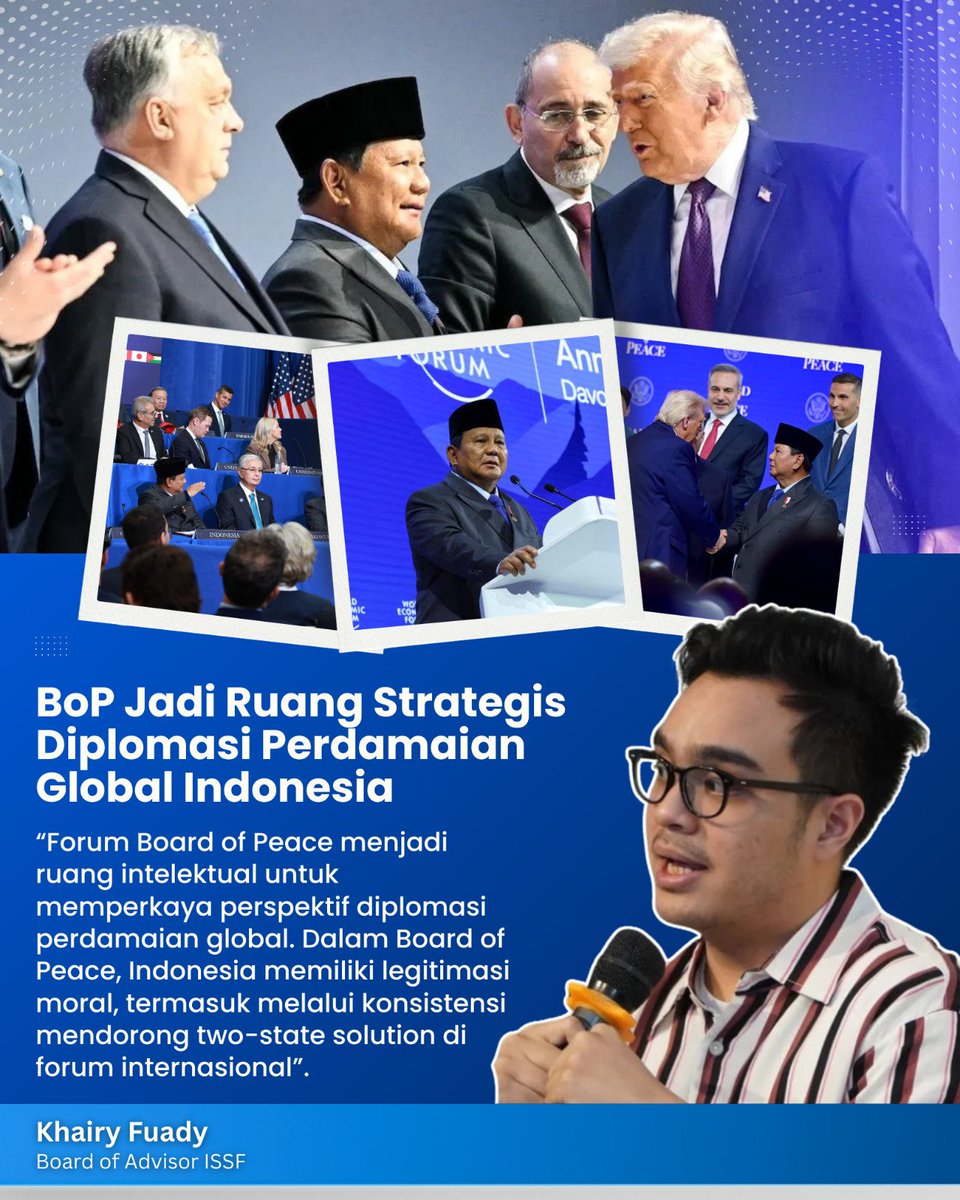 updateeterus's tweet photo. Di tengah ketegangan Amerika dan Iran, Indonesia harus berdiri tegak agar BoP tidak menjadi alat kepentingan sepihak.

#BoardofPeace
#Diplomasi
#Perdamaian
#Indonesia
#KepentinganNasional https://t.co/LLiTW1UYMJ