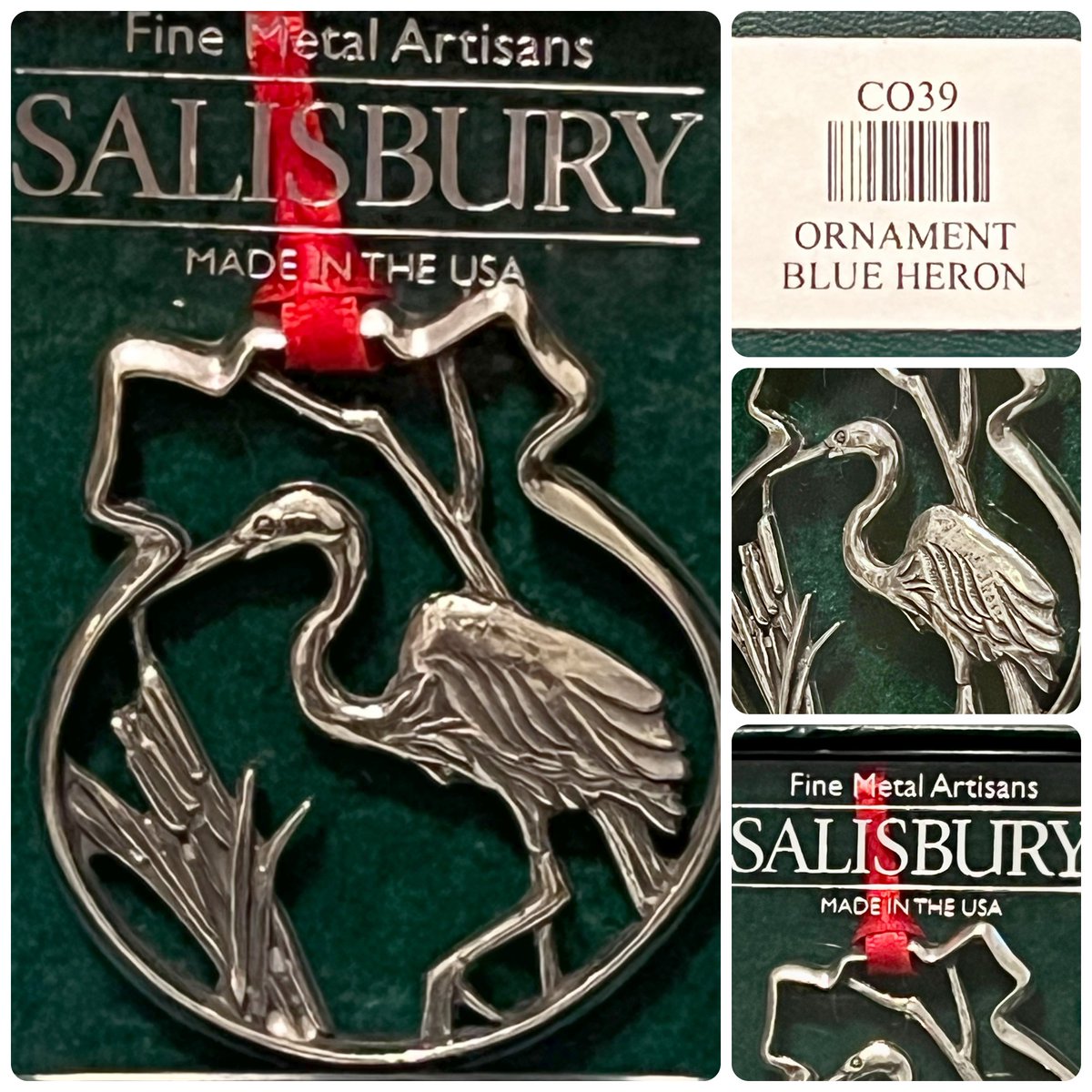 TeriE's tweet image. GIFTABLE #BlueHeron Bird Ornament #SalisburyPewter Fine Metal Artisans #MadeInUSA NEW ebay.us/m/Tdtecg

#holidayornament #birds #waterfowl #cranes #herons #birdlovers #birdoftheday #ornaments #windowdecor #collectibles #birdcollectibles #beachvibes #artisan #metalart #bird